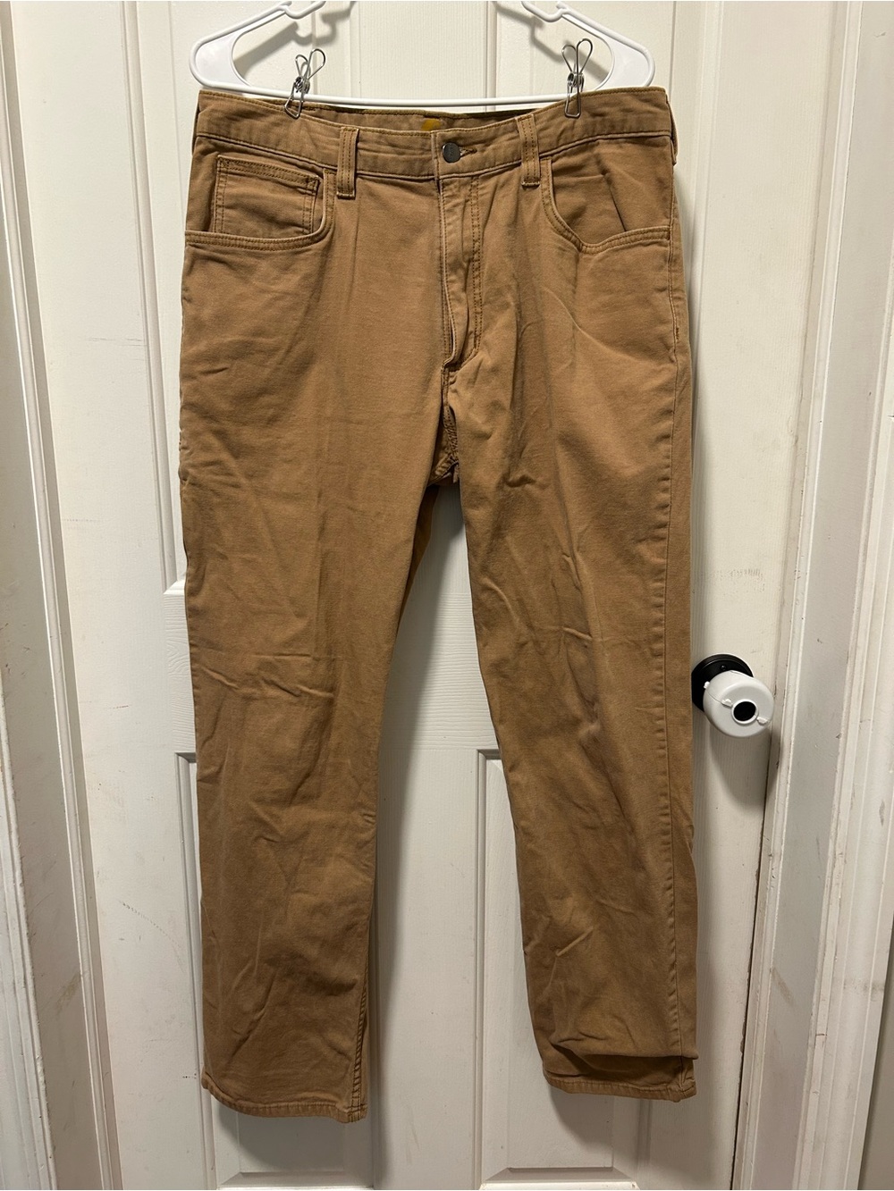 Carhartt Relaxed Fit Tan Work Pants